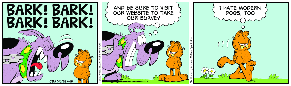 Garfield, April 15, 2020