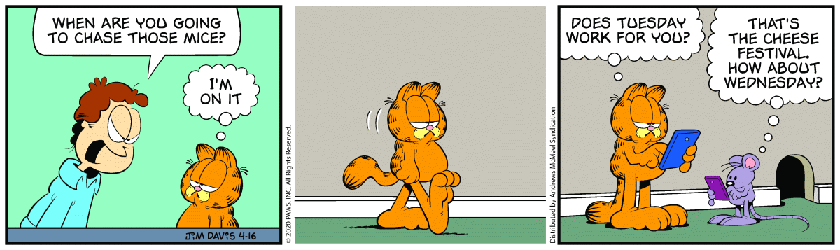 Garfield, April 16, 2020