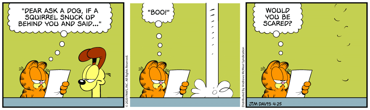 Garfield, April 25, 2020