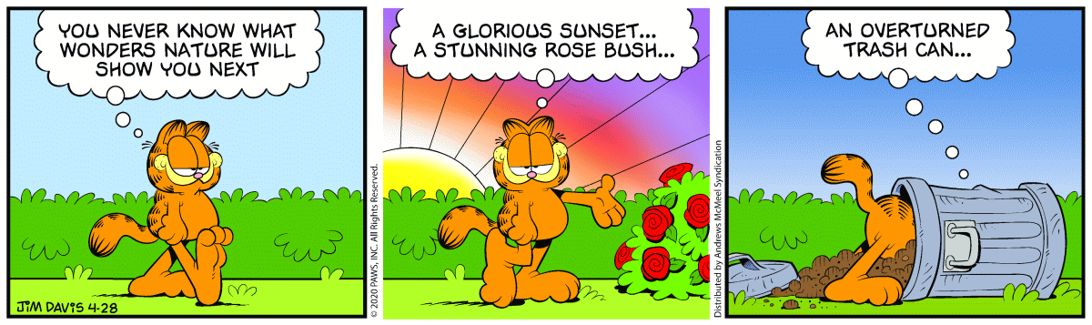 Garfield, April 28, 2020