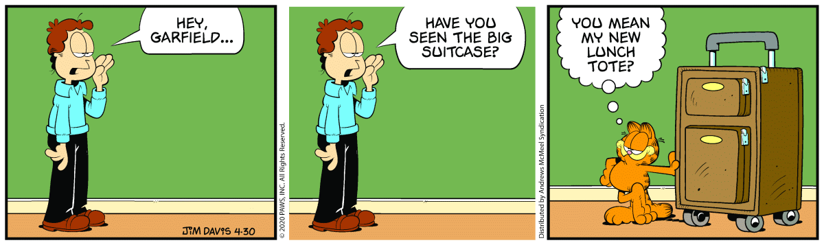 Garfield, April 30, 2020
