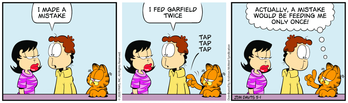 Garfield, May 1, 2020