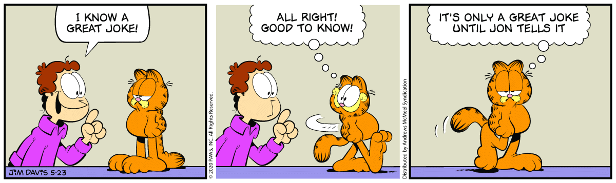 Garfield, May 23, 2020