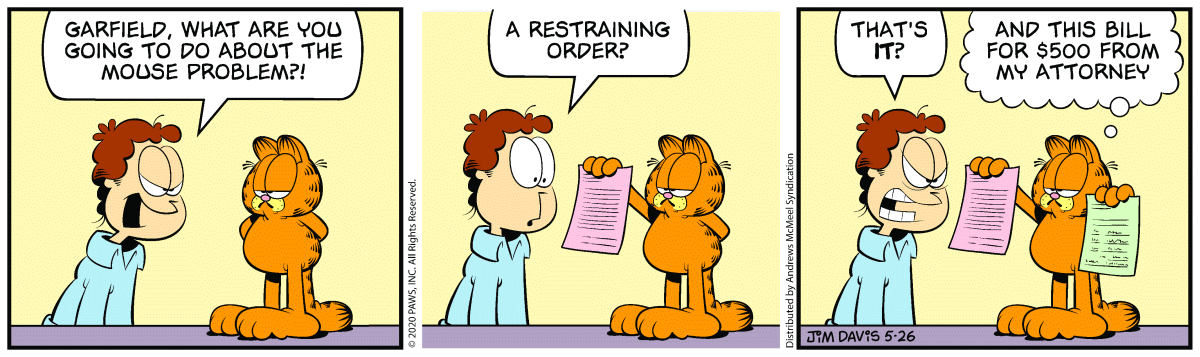 Garfield, May 26, 2020