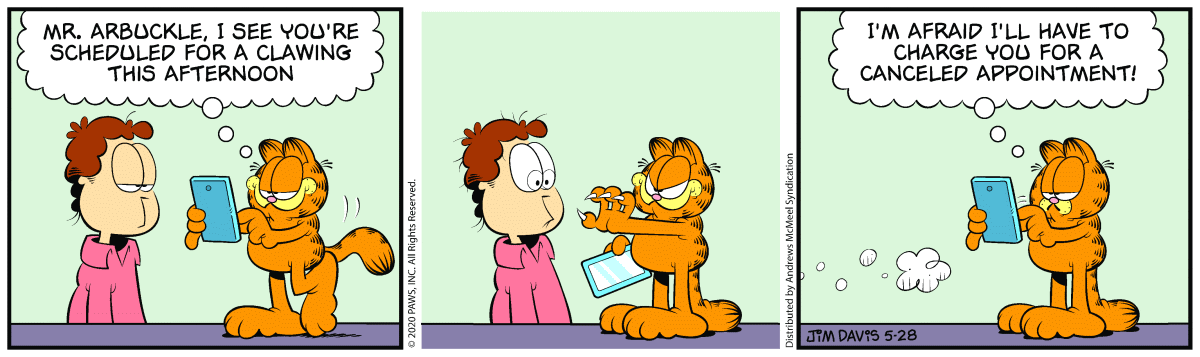 Garfield, May 28, 2020