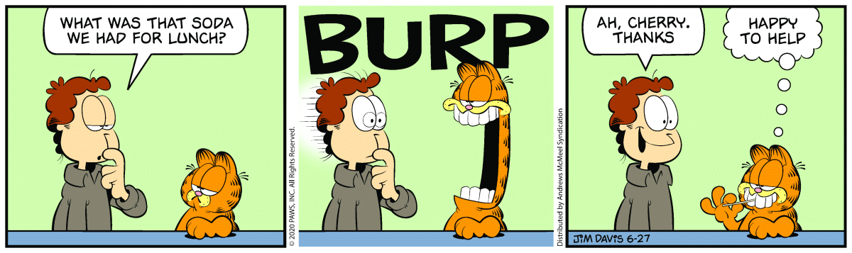 Garfield, June 27, 2020