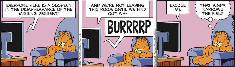 Garfield, August 8, 2020