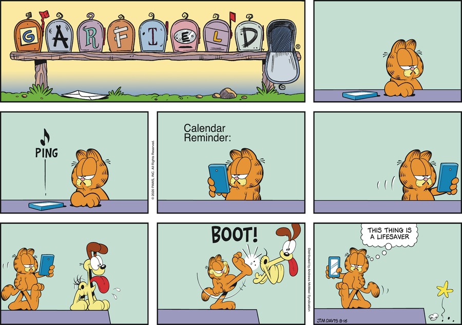 Garfield, August 16, 2020