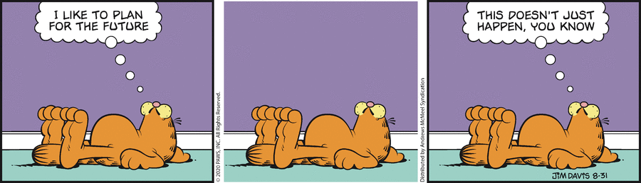 Garfield, August 31, 2020