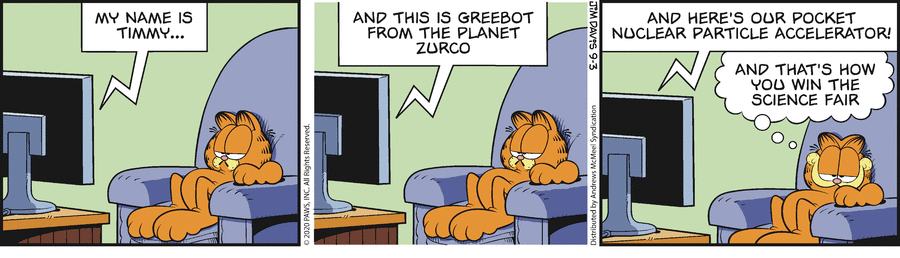 Garfield, September 3, 2020