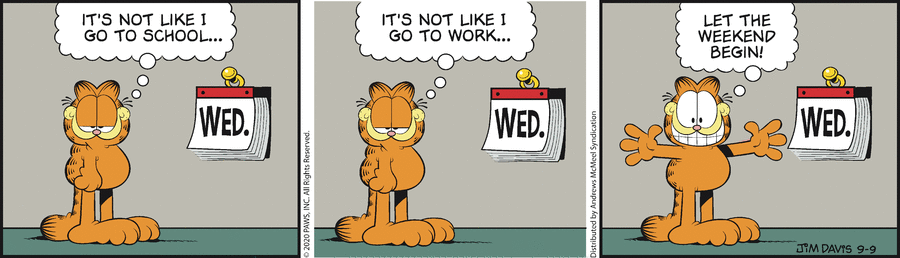 Garfield, September 9, 2020