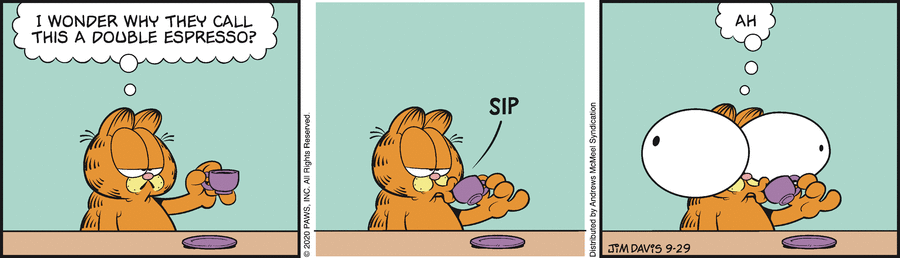 Garfield, September 29, 2020