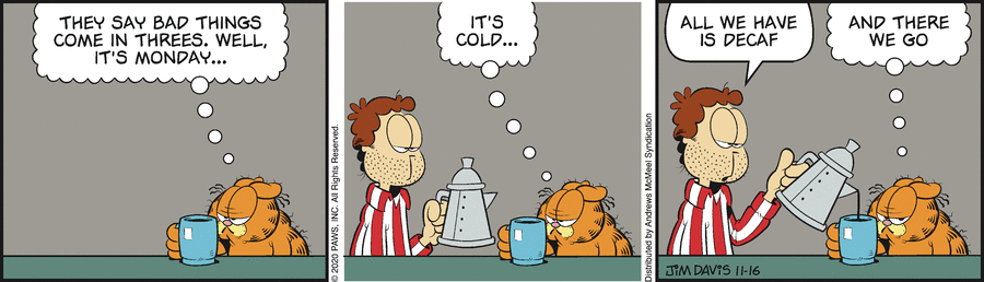 Garfield, November 16, 2020