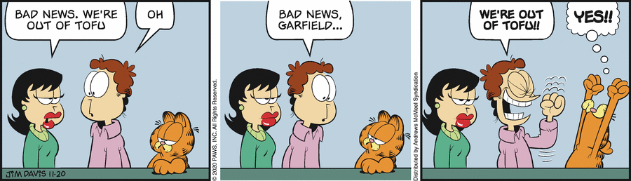 Garfield, November 20, 2020