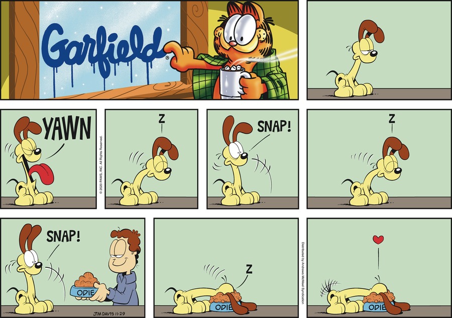 Garfield, November 29, 2020