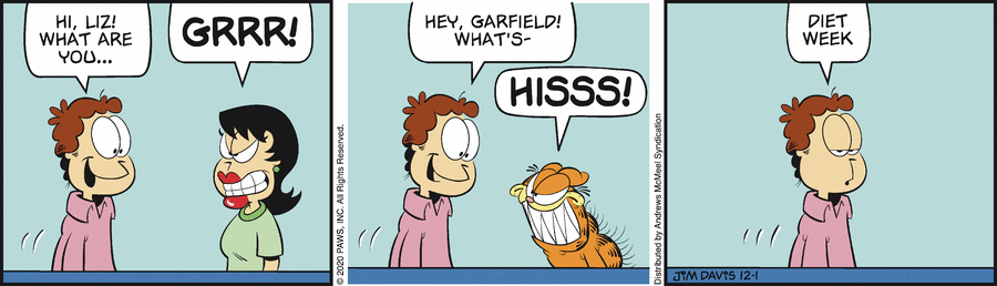Garfield, December 1, 2020