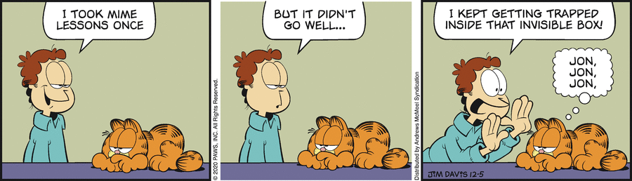 Garfield, December 5, 2020