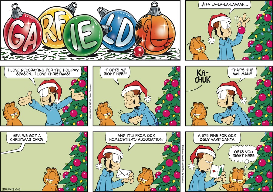 Garfield, December 13, 2020