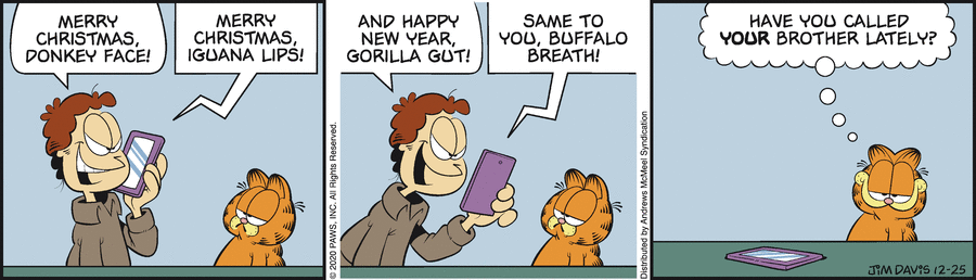 Garfield, December 25, 2020