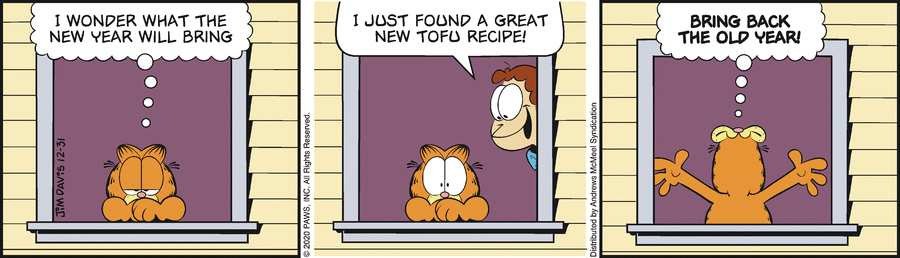 Garfield, December 31, 2020
