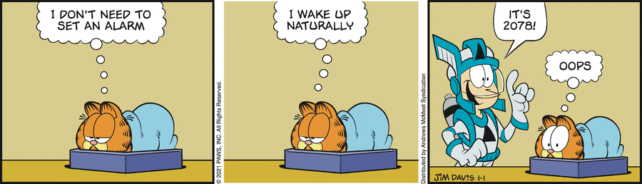Garfield, January 1, 2021