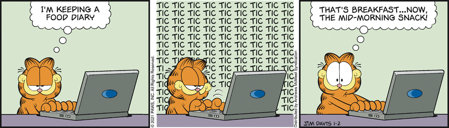 Garfield, January 2, 2021