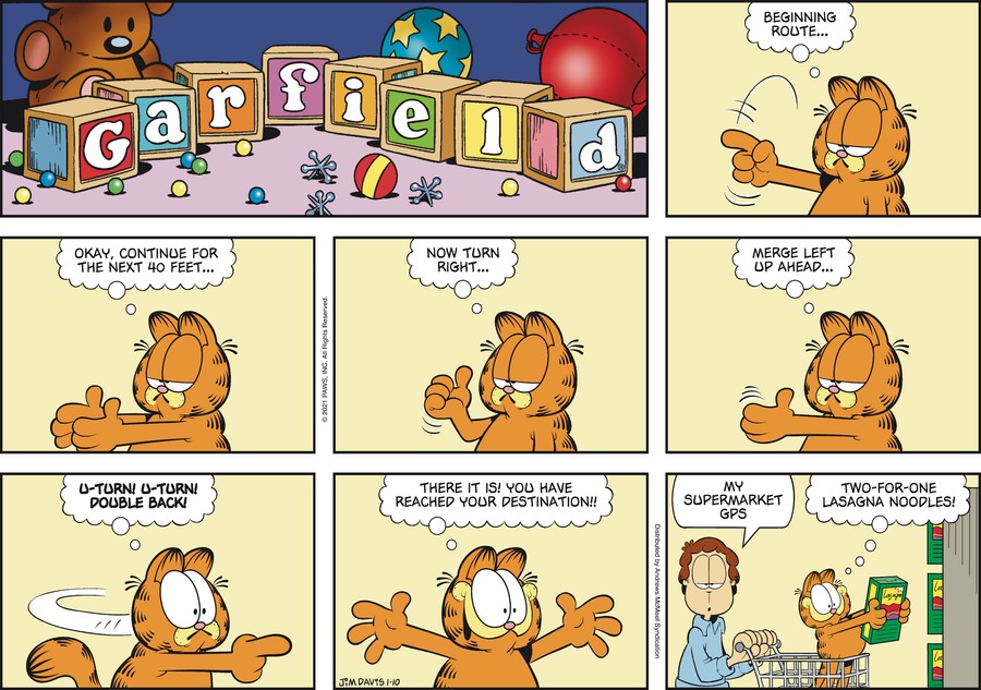 Garfield, January 10, 2021