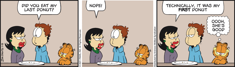 Garfield, January 15, 2021