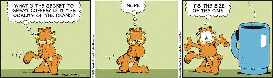 Garfield, January 16, 2021