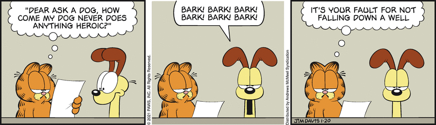 Garfield, January 20, 2021