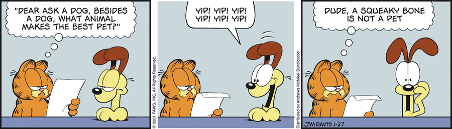 Garfield, January 27, 2021
