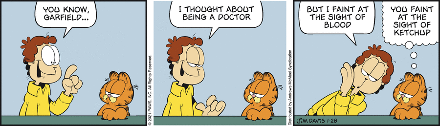 Garfield, January 28, 2021