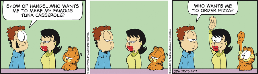 Garfield, January 29, 2021