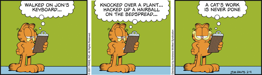 Garfield, February 4, 2021