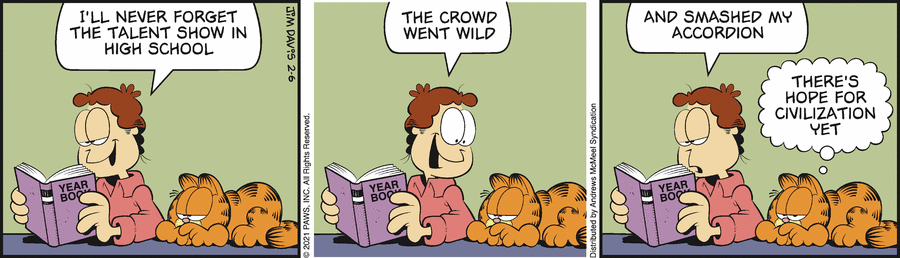 Garfield, February 6, 2021