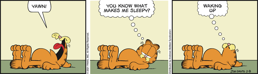 Garfield, February 8, 2021