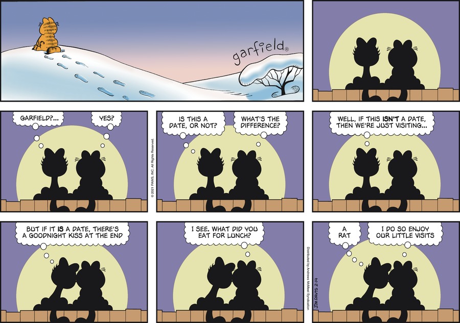 Garfield, February 14, 2021