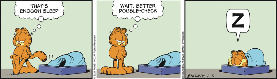 Garfield, February 15, 2021