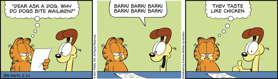 Garfield, February 24, 2021