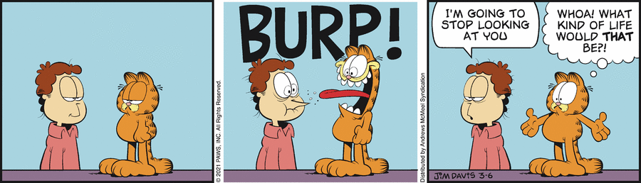 Garfield, March 6, 2021