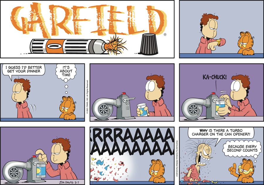 Garfield, March 7, 2021