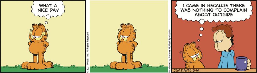 Garfield, March 16, 2021