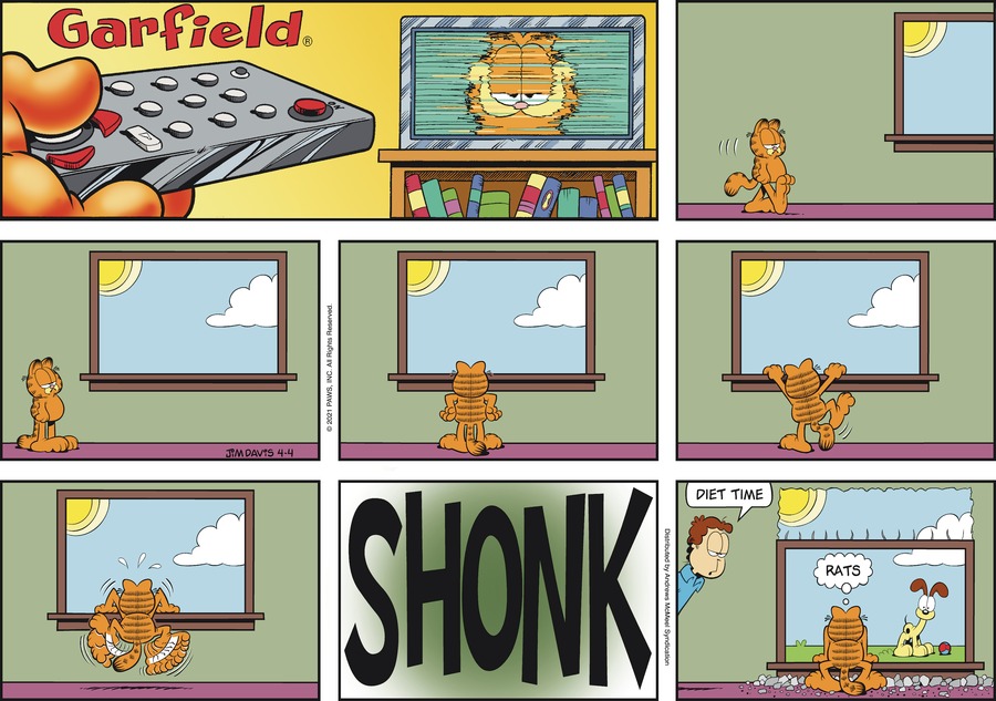Garfield, April 4, 2021