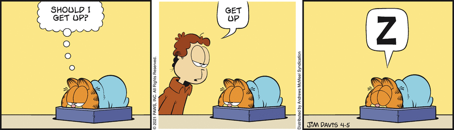 Garfield, April 5, 2021