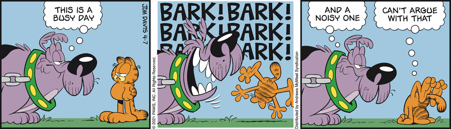 Garfield, April 7, 2021