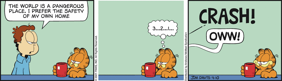 Garfield, April 10, 2021