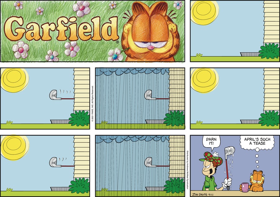 Garfield, April 11, 2021