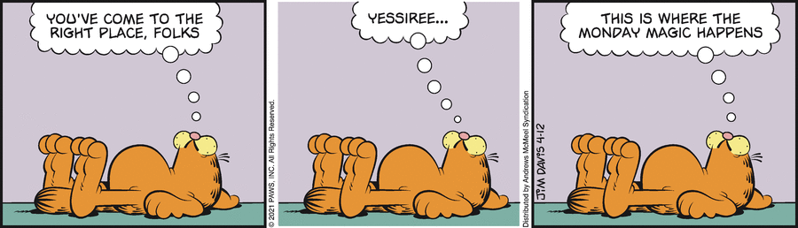 Garfield, April 12, 2021