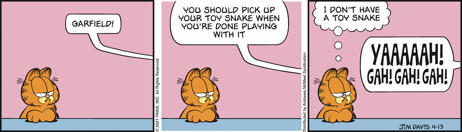 Garfield, April 13, 2021