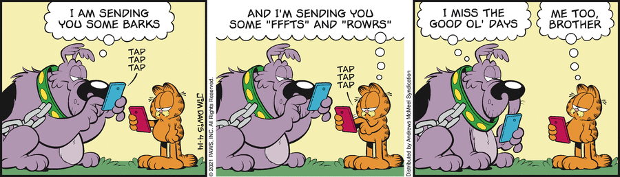 Garfield comic strip for Wednesday, April 14, 2021